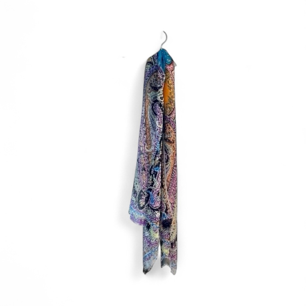 Etro Paisley Floral Silk Scarf